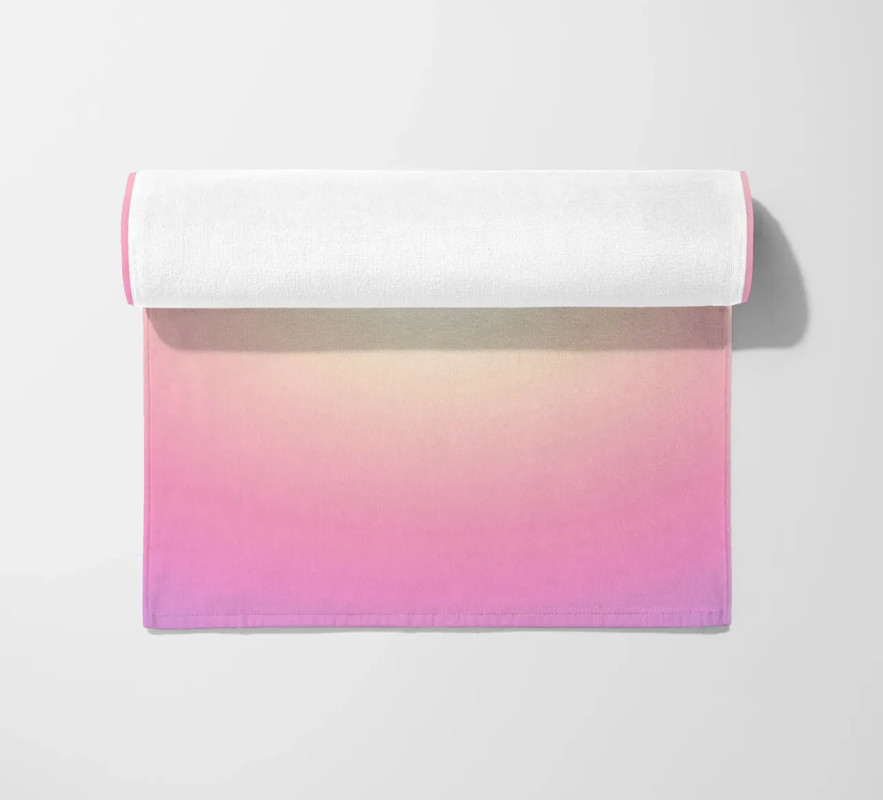 Roze Aura, Verloop Kunst strandhanddoek van Dreamscape