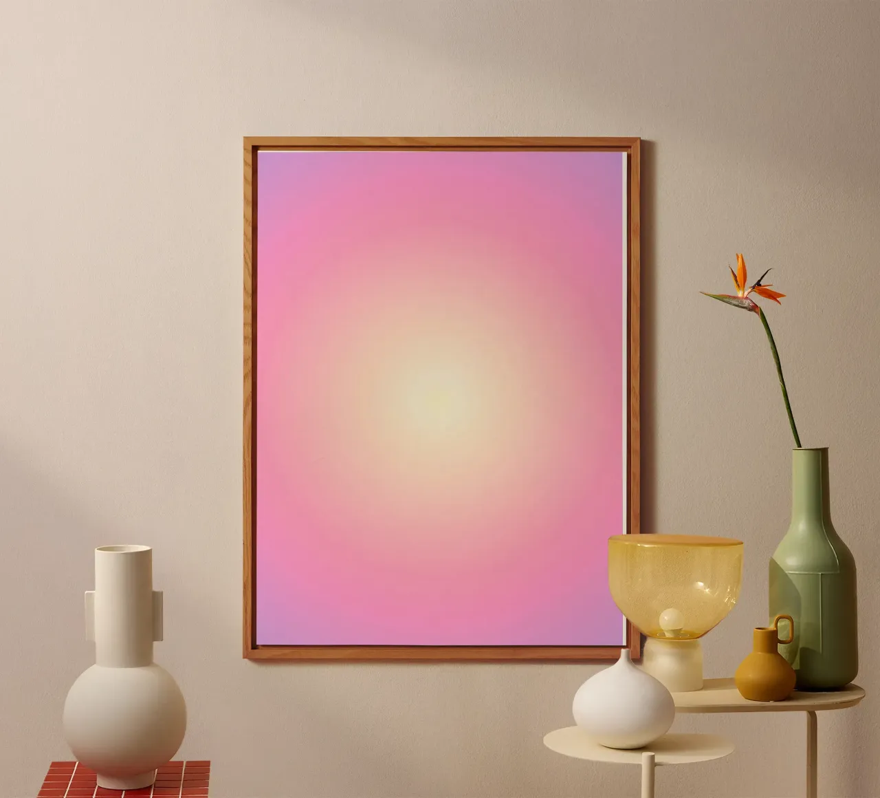 Pink Aura, Gradient Art alu dibond de Dreamscape