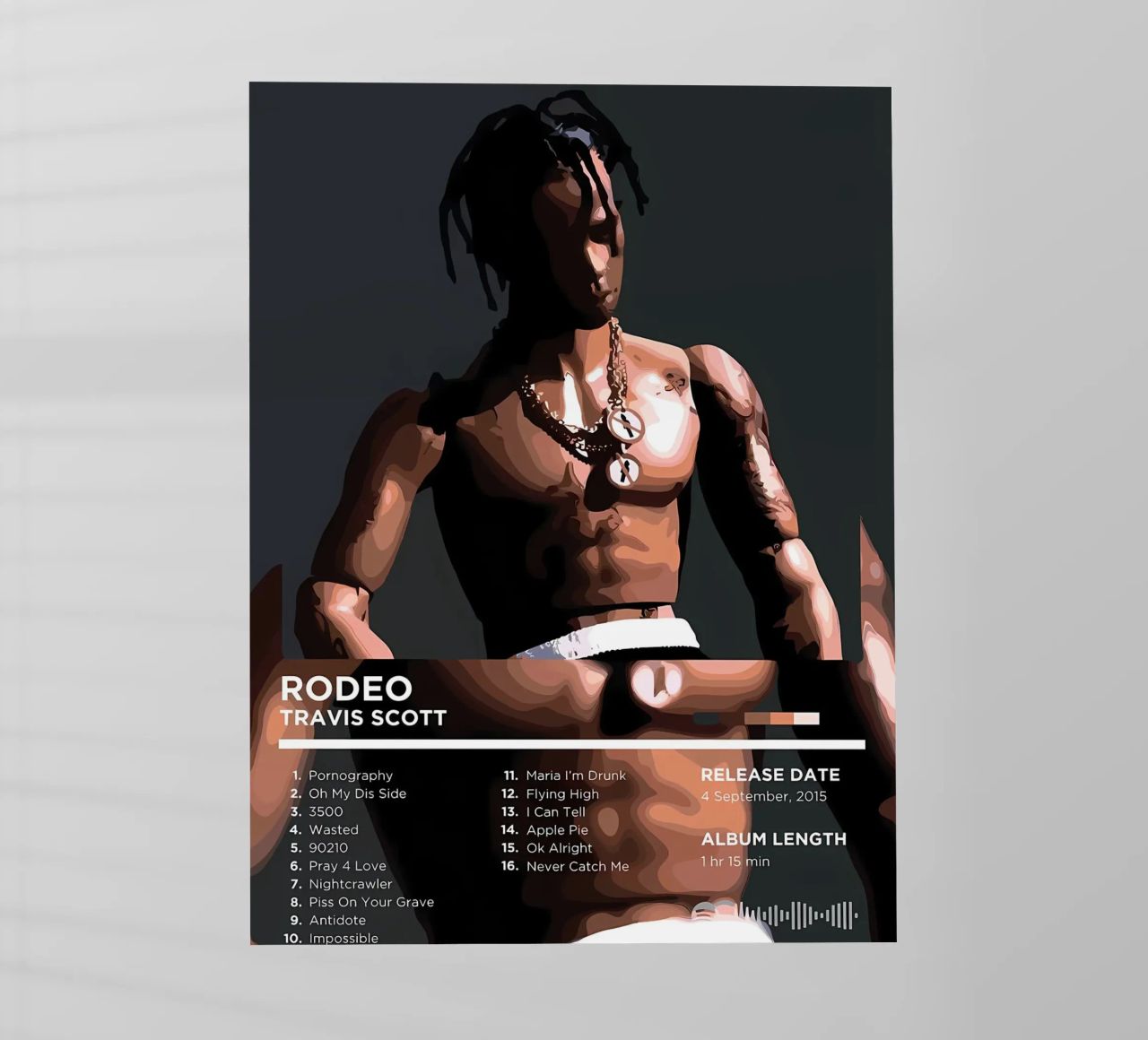 Travis scott pellicola backlit da Minae