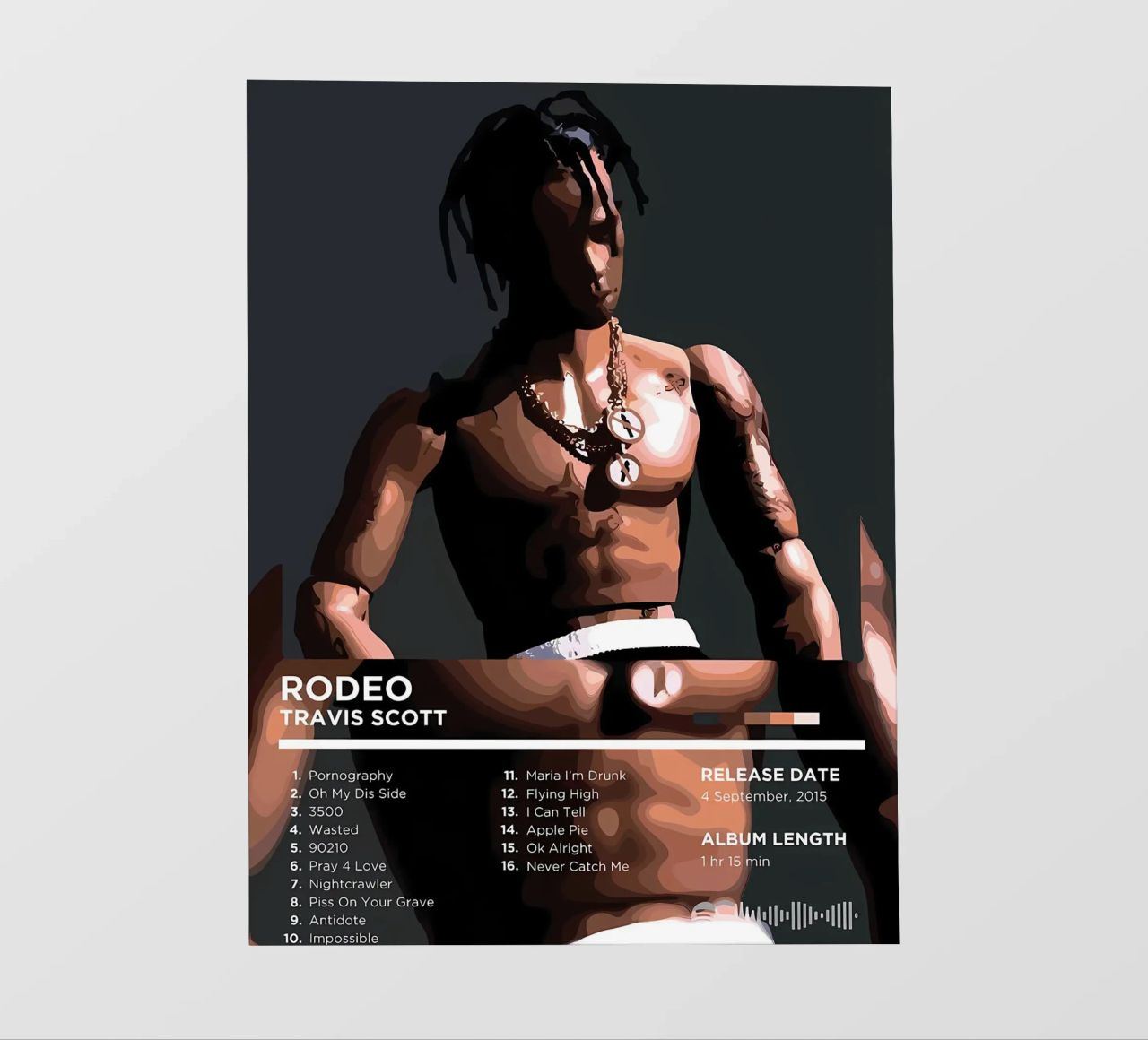Travis scott pellicola backlit da Minae