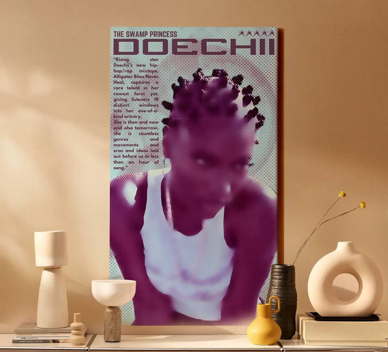 Doecchii tela con Cornice a cassetta da Minae
