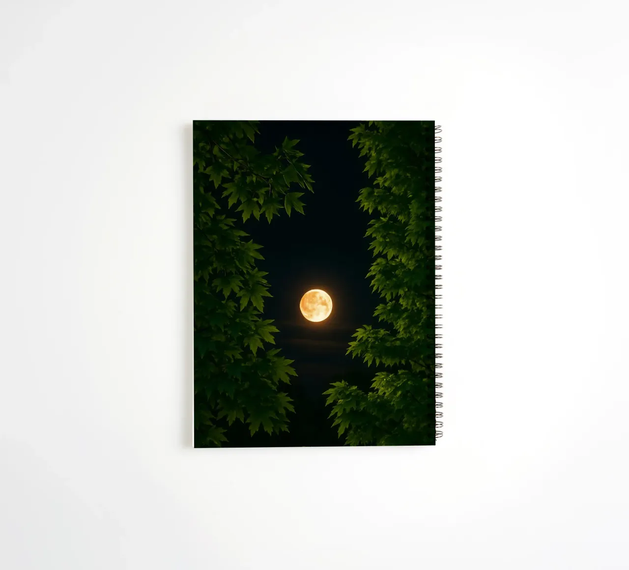 Moon through the trees spiral notebook by RealLifeMoments