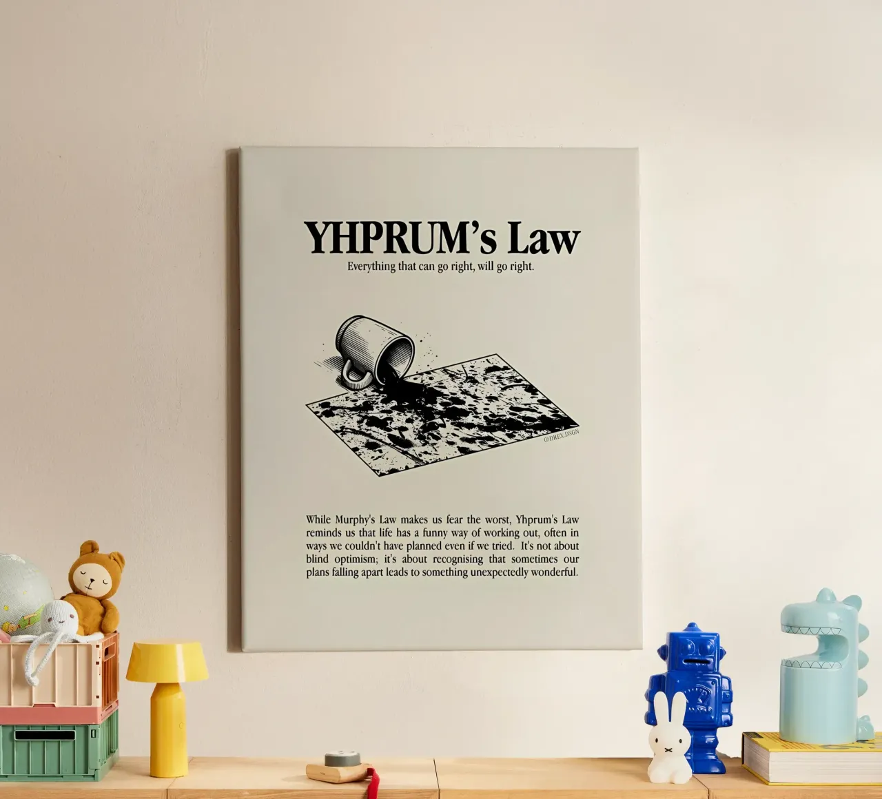 Legge di YHPRUM tela con Cornice a cassetta da Minae