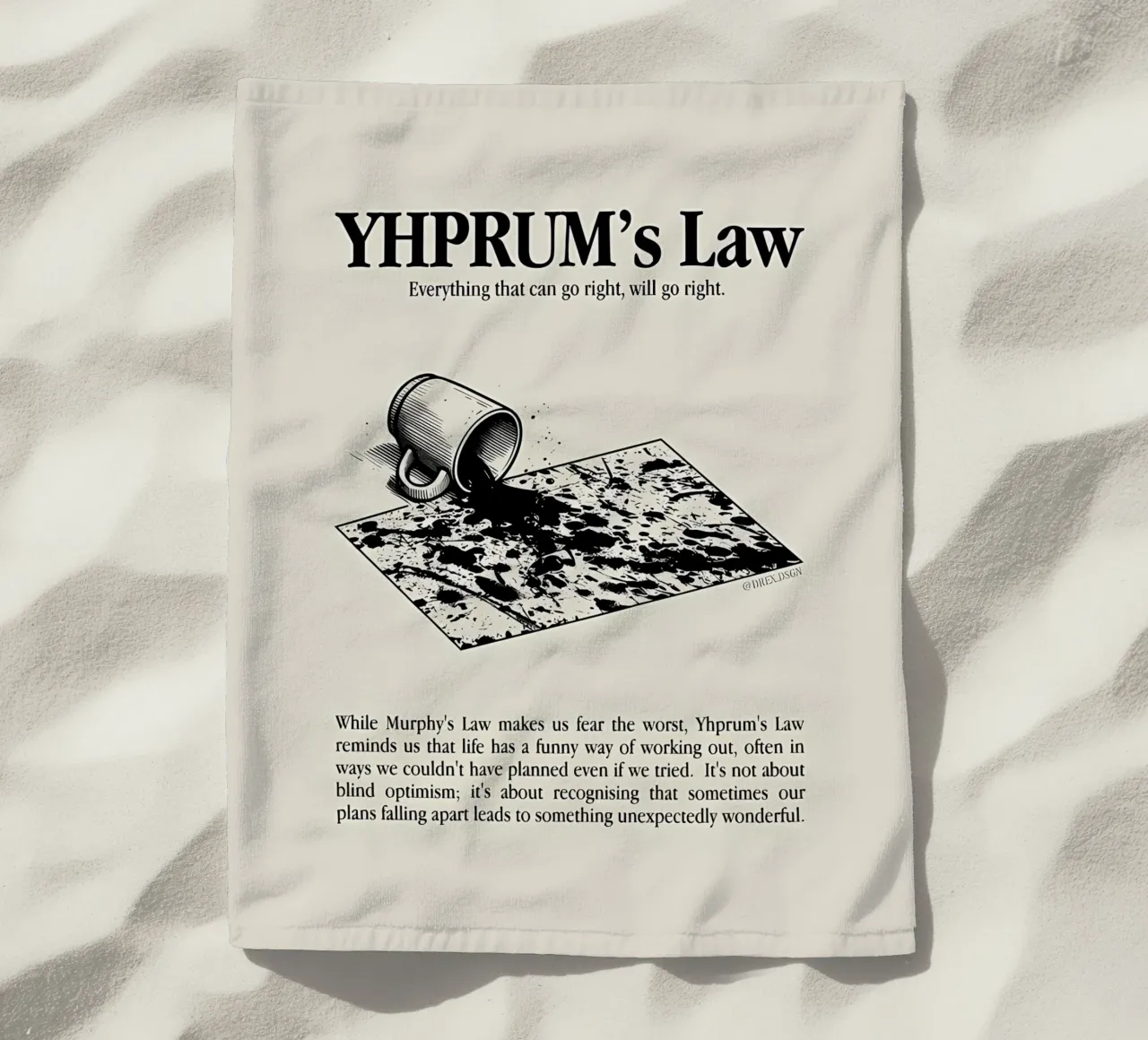 Ley de YHPRUM toalla de playa de Minae