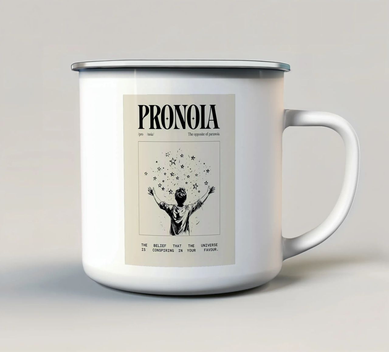 Pronoia tazza in smalto da Minae