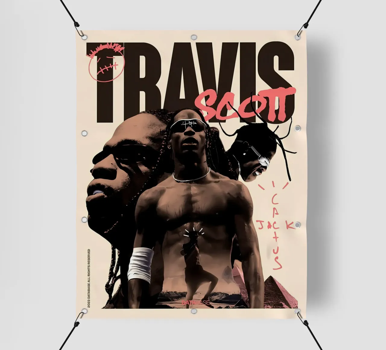 Travis Scott lonas publicitarias de Minae
