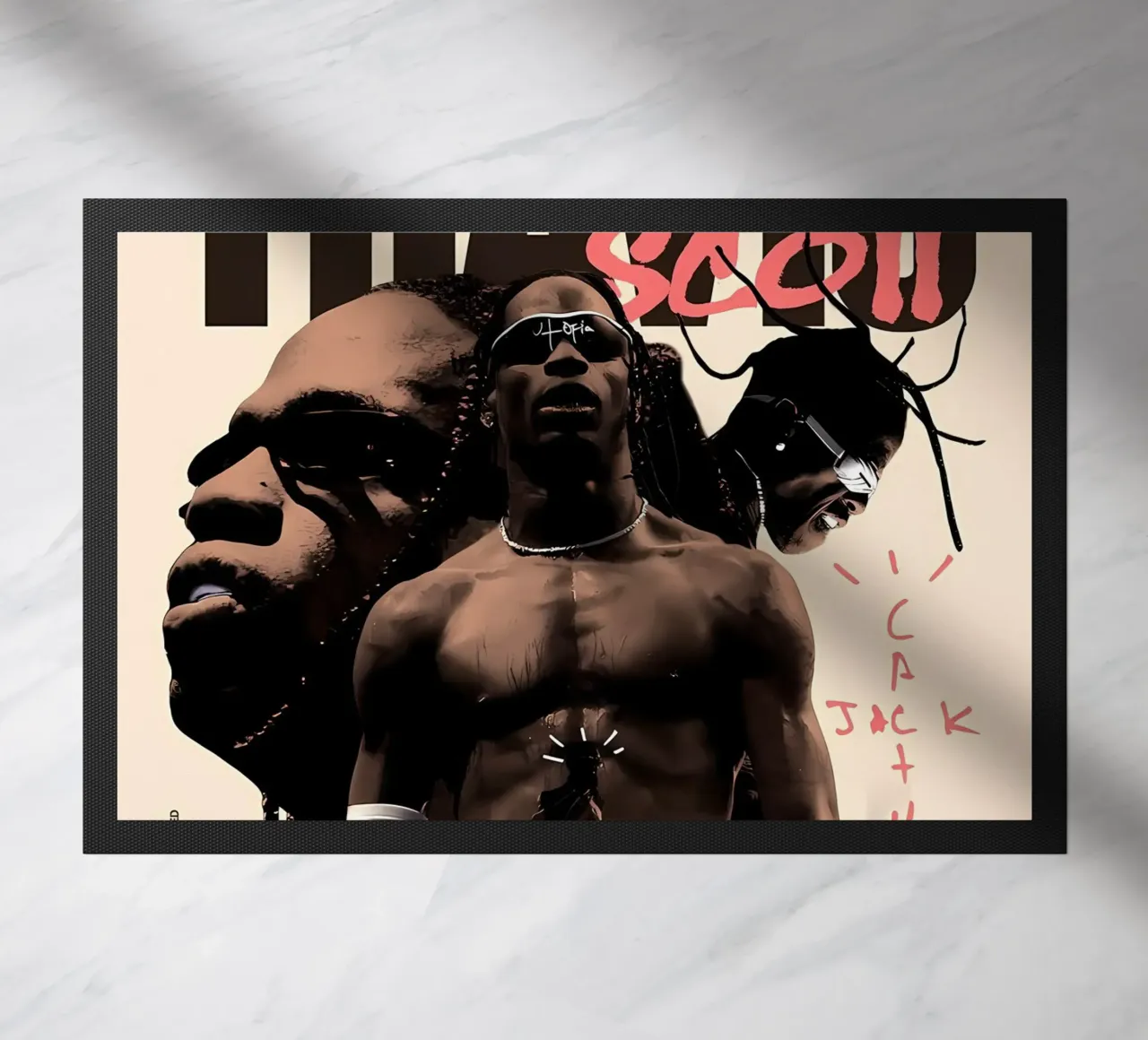 Travis Scott felpudo de Minae