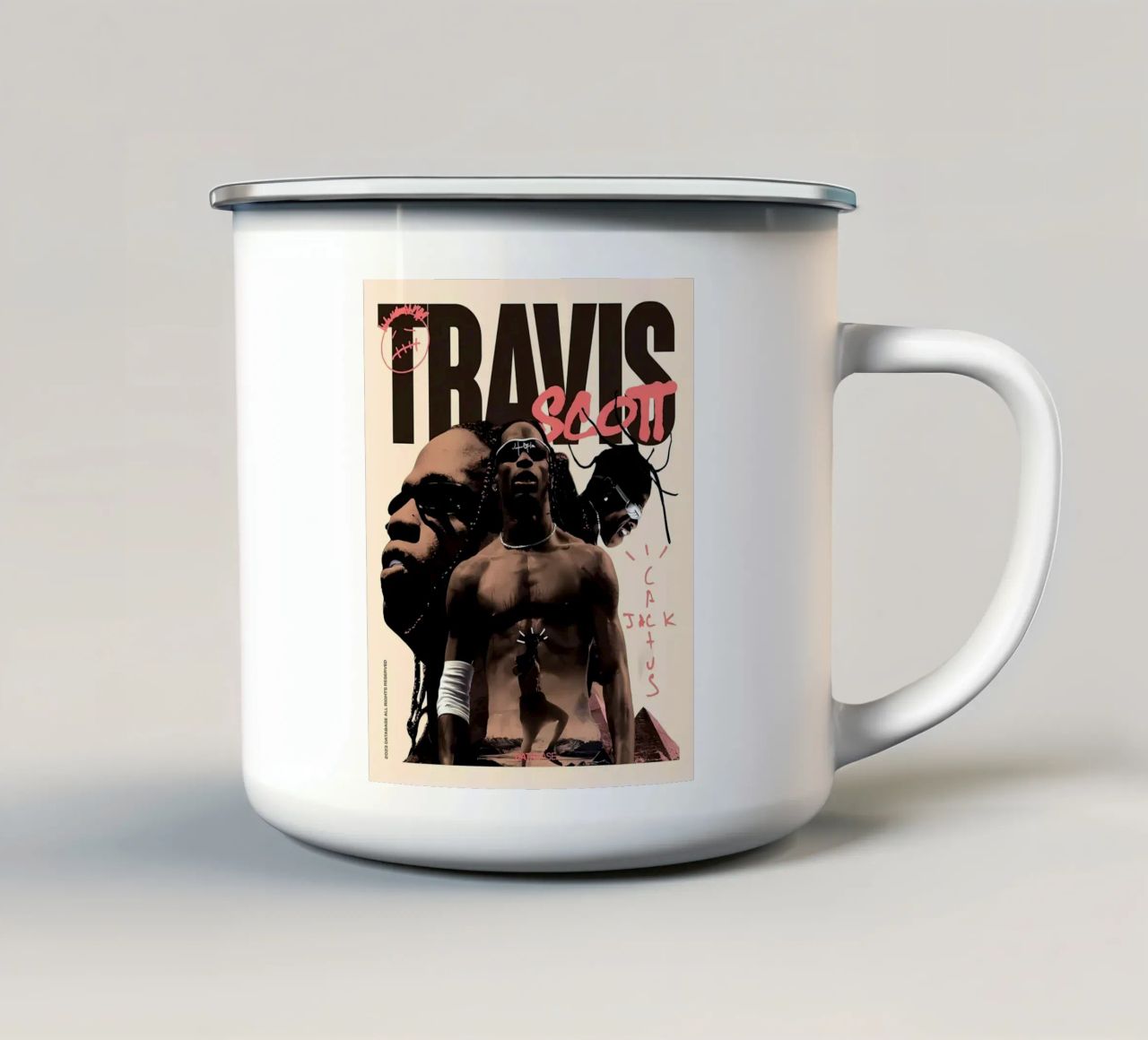 Travis scott tazza in smalto da Minae