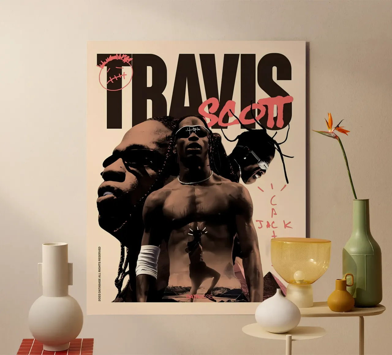 Travis scott alluminio dibond da Minae