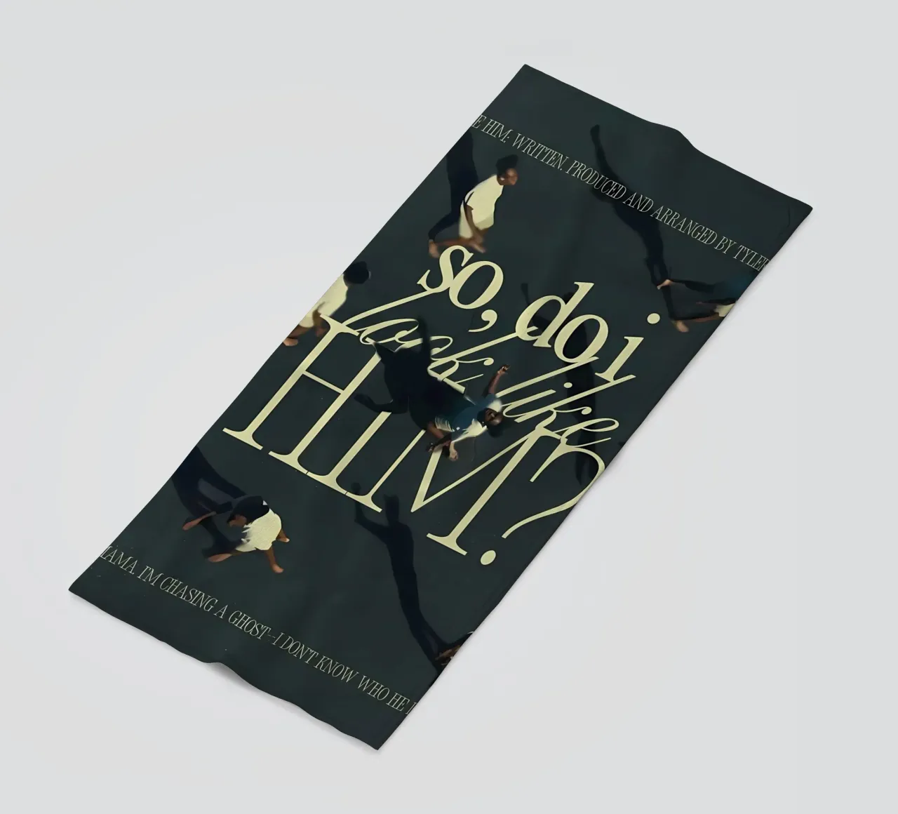 So, do I look him? beach towel by Minae