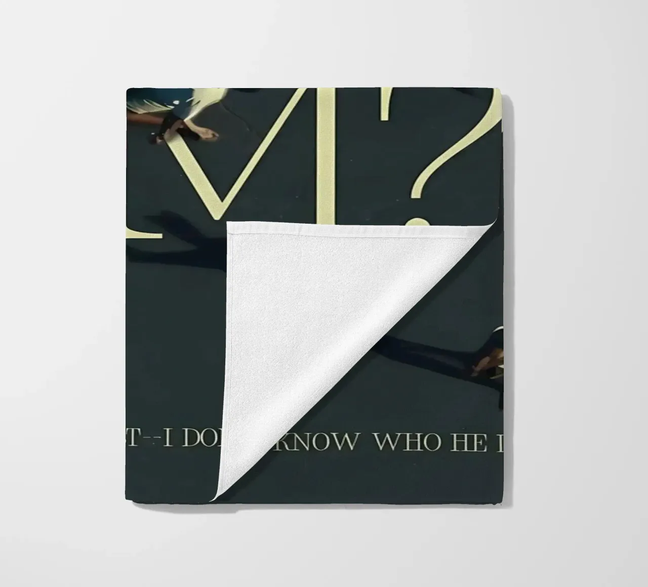 So, do I look him? beach towel by Minae