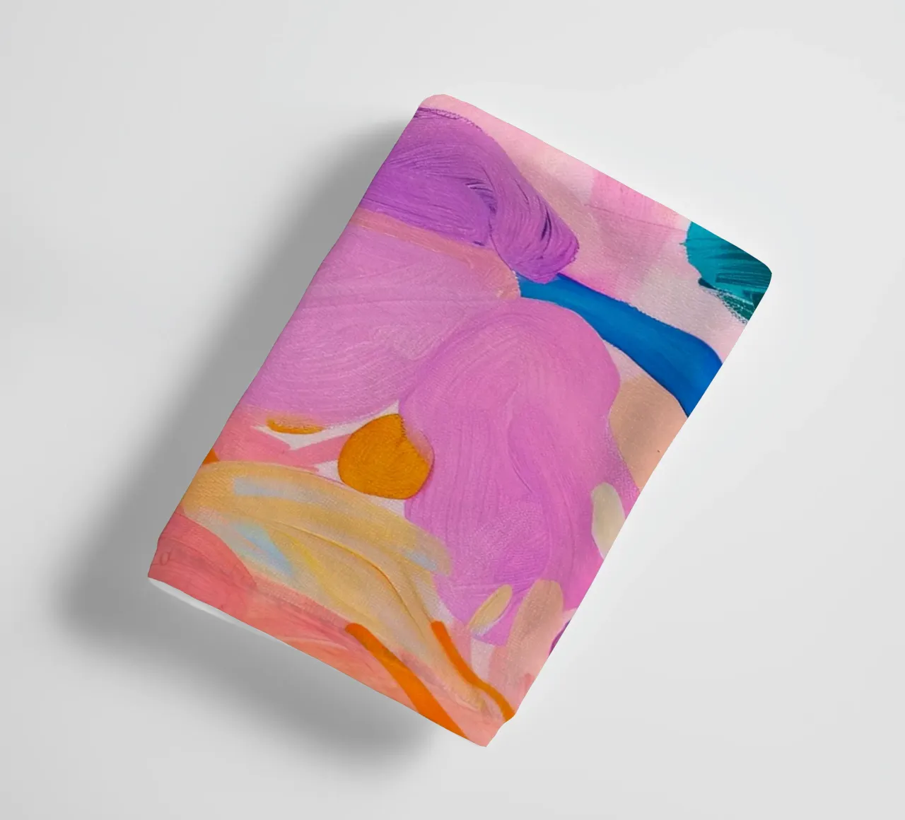 Levendige bloemenprint, kleurrijke abstracte bloemenposter badhanddoek van Boheme