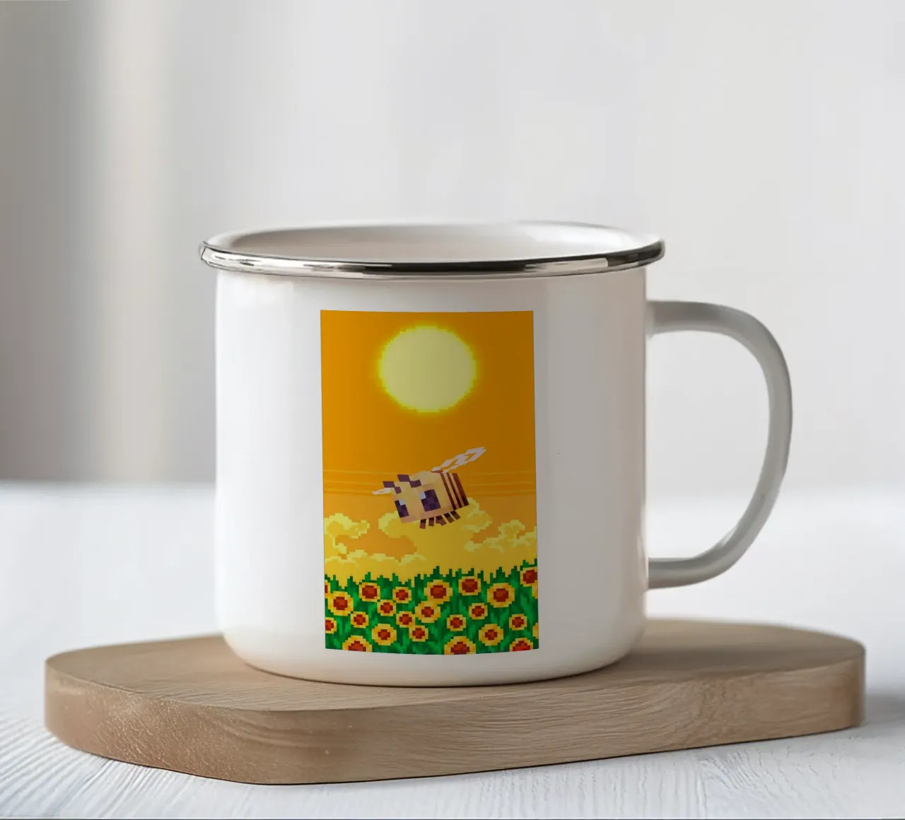 bee pixcal tazza in smalto da Pinku