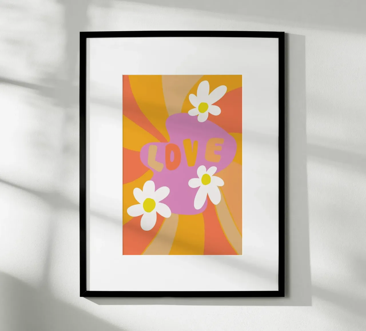 Love 60s 70s Daisy hahnemühle by Vasare Nar
