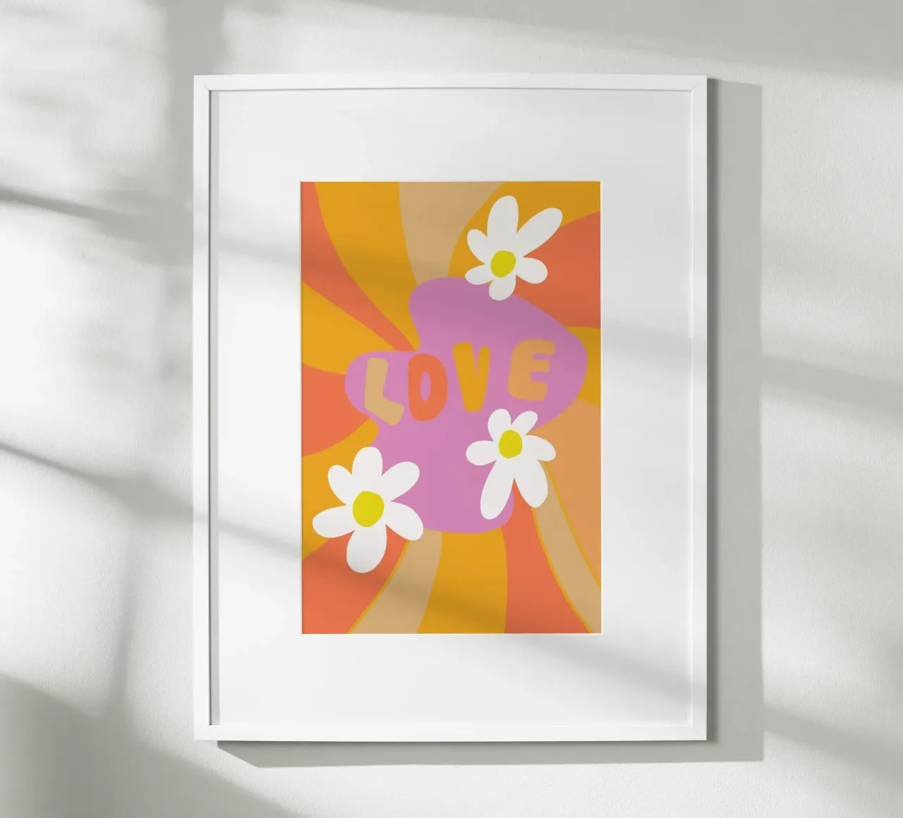 Love 60s 70s Daisy hahnemühle by Vasare Nar