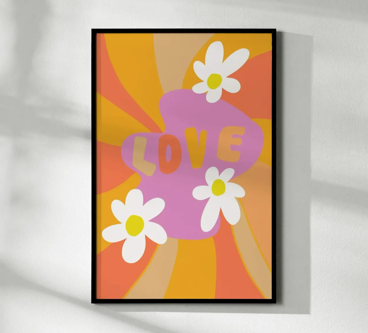Love 60s 70s Daisy hahnemühle by Vasare Nar
