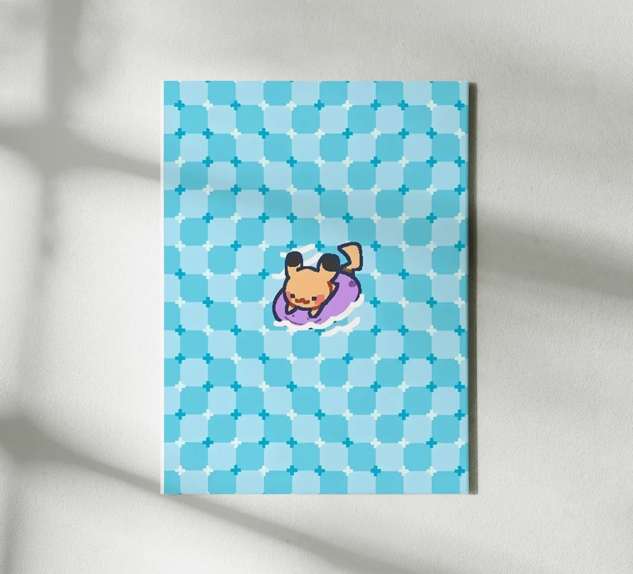 pikachu canvas met Baklijst van Pinku