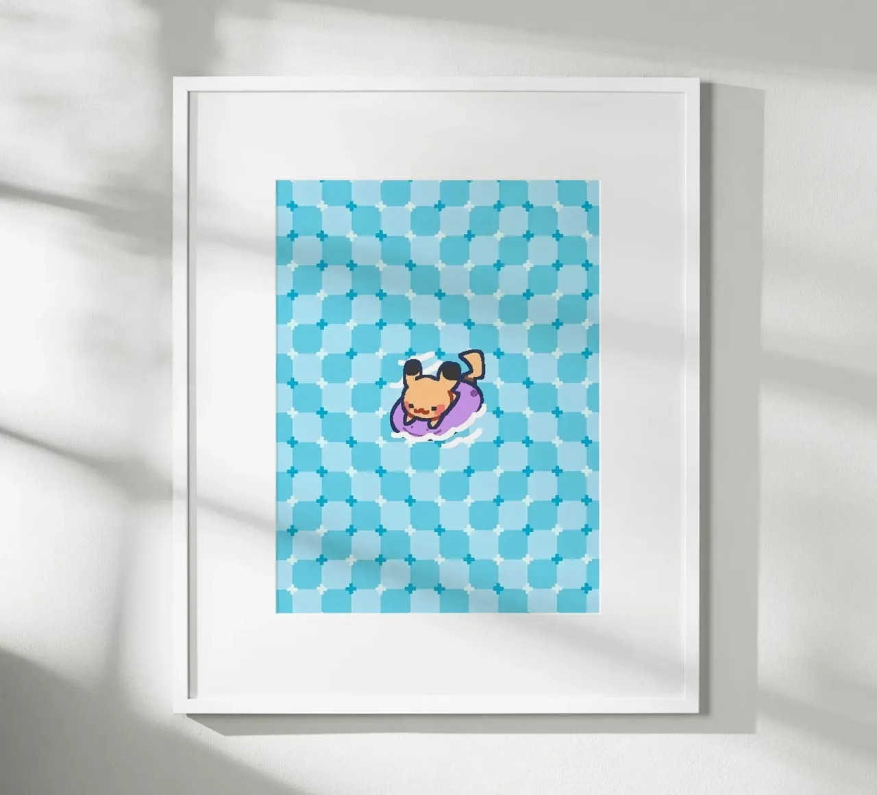 pikachu poster con telaio in alluminio da Pinku