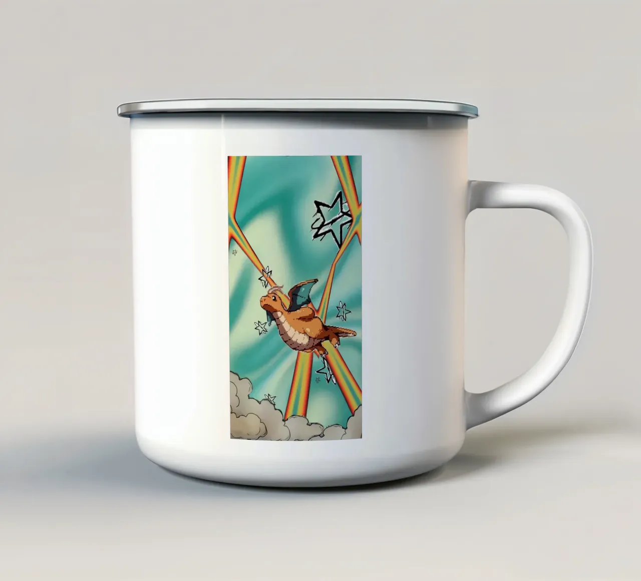 Pokemon tazza in smalto da Pinku