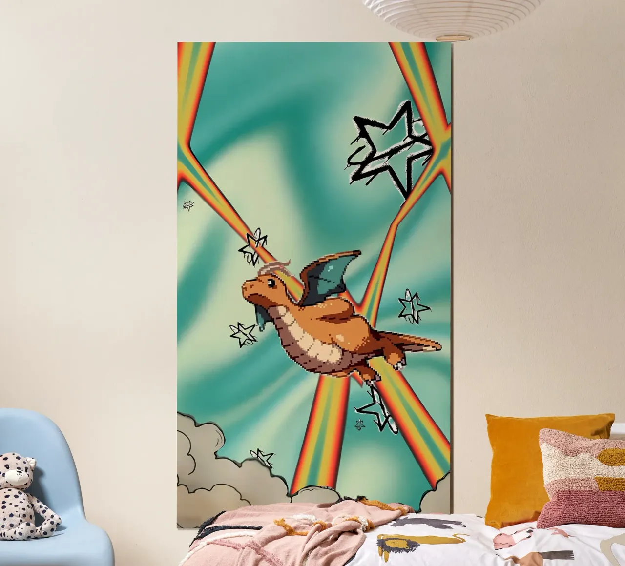 Pokemon poster con telaio in plastica da Pinku