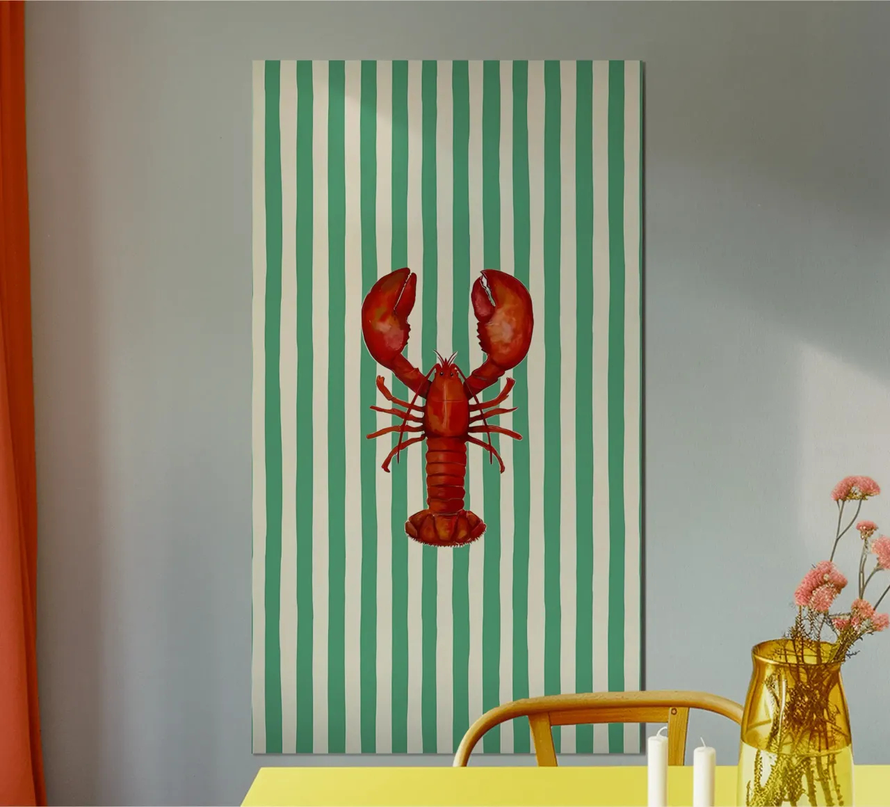 Aragosta poster con telaio in plastica da Pinku