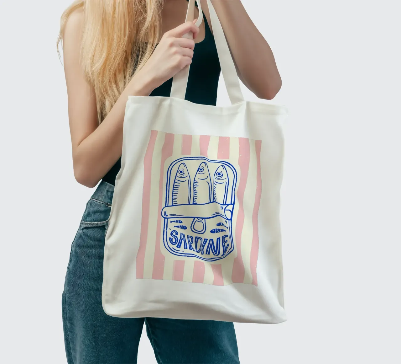 Sardientjes jute draagtas van Pinku