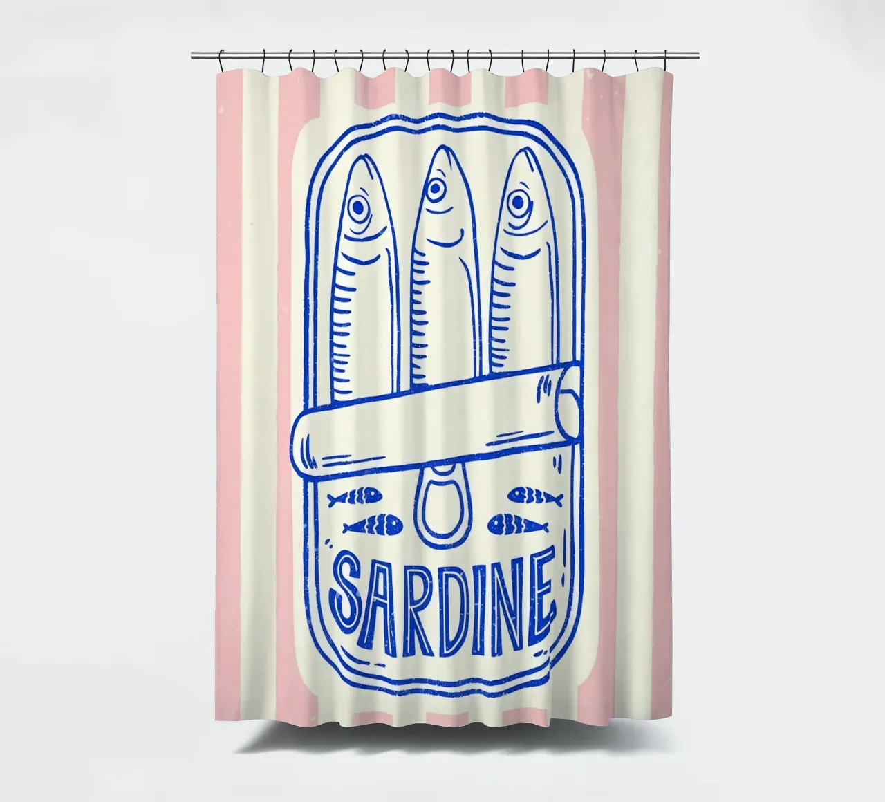 Sardines shower curtain by Pinku
