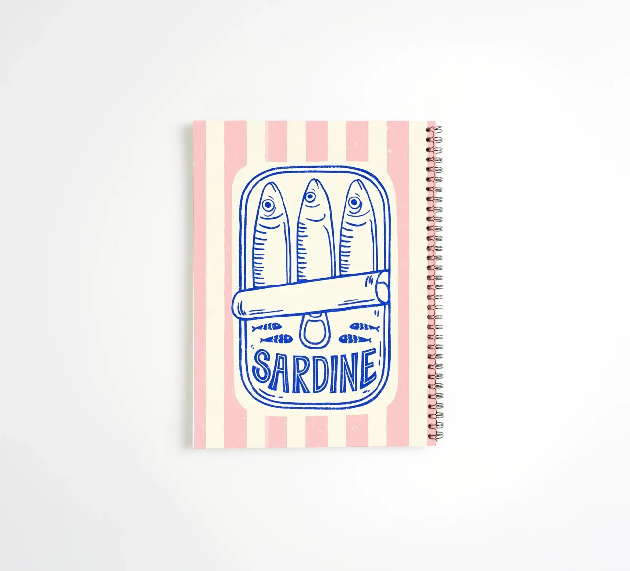Sardines spiral notebook by Pinku
