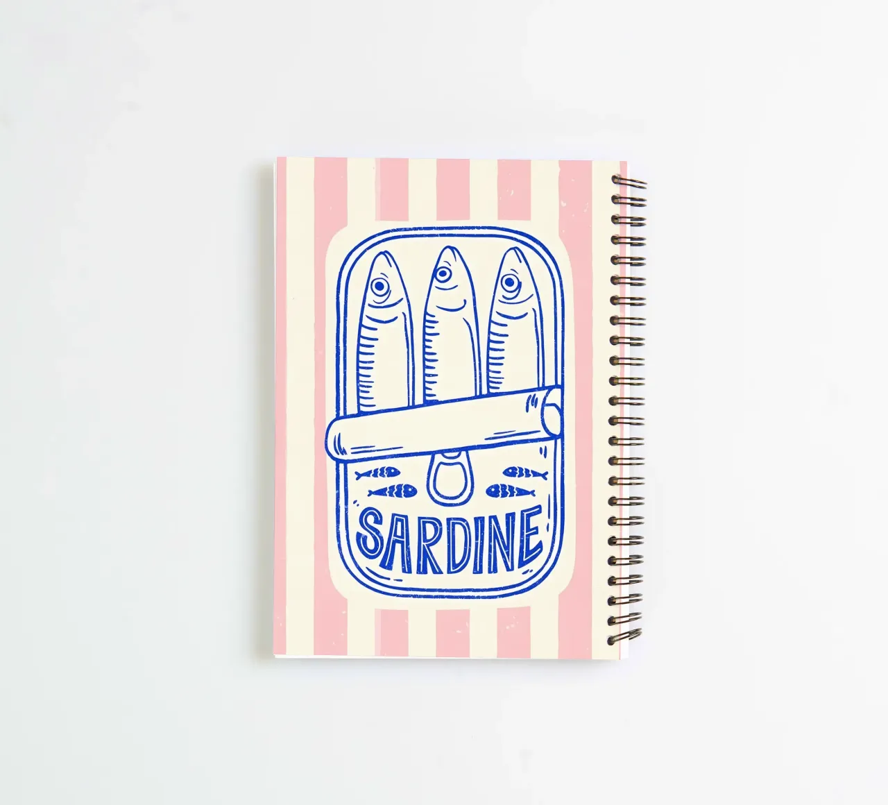 Sardines spiral notebook by Pinku