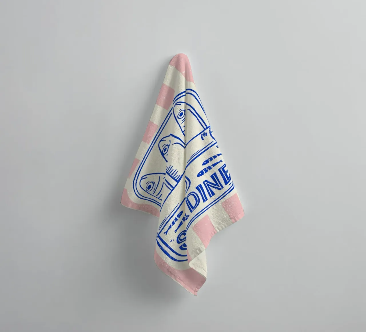 Sardines towel by Pinku