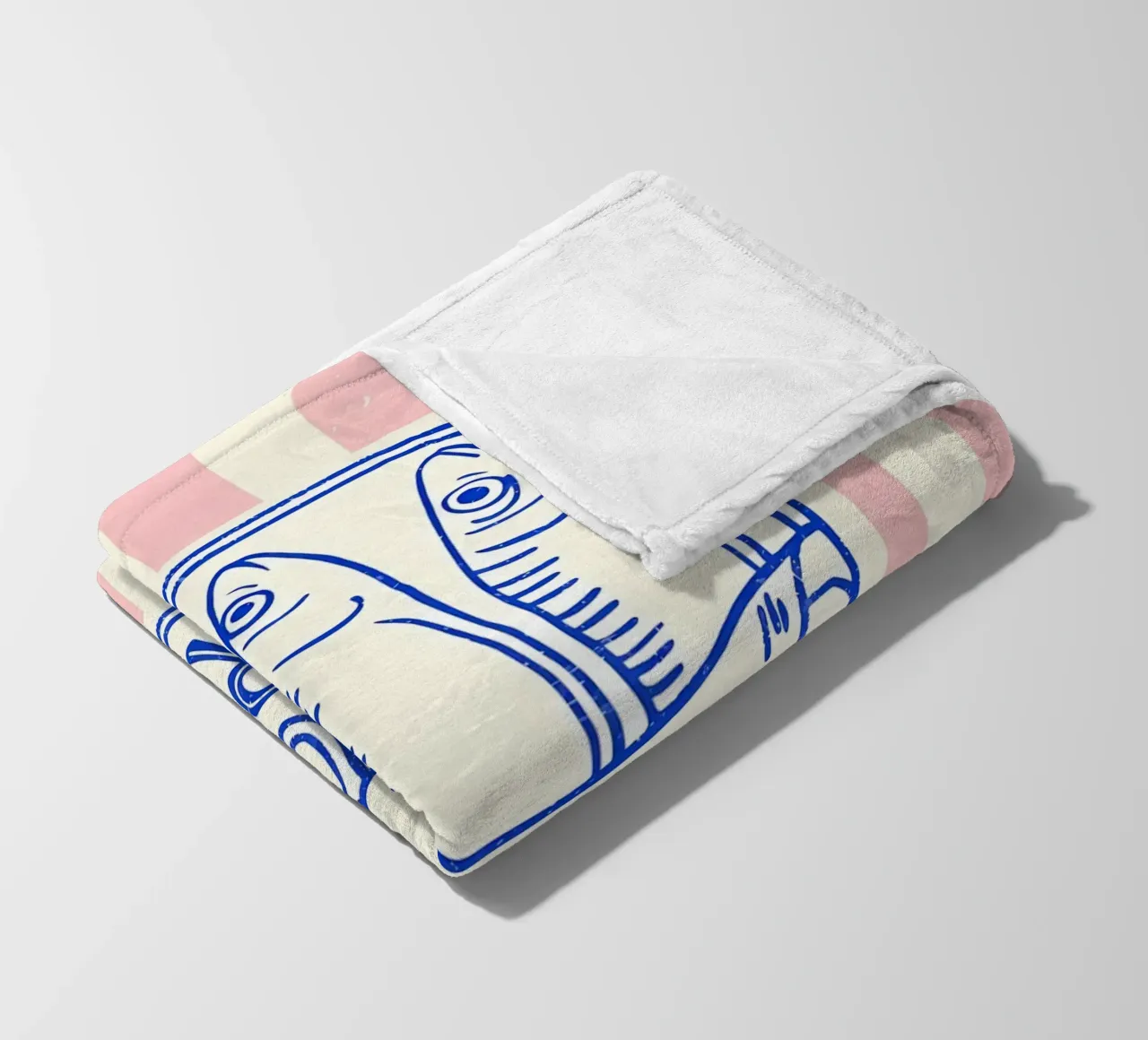 Sardines fleece blanket by Pinku