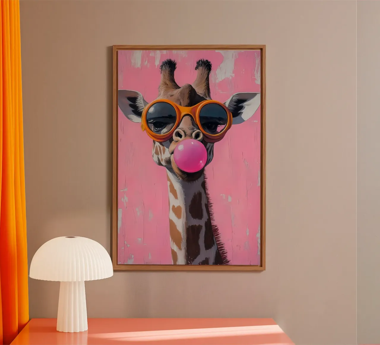 giraffa alluminio dibond da Pinku
