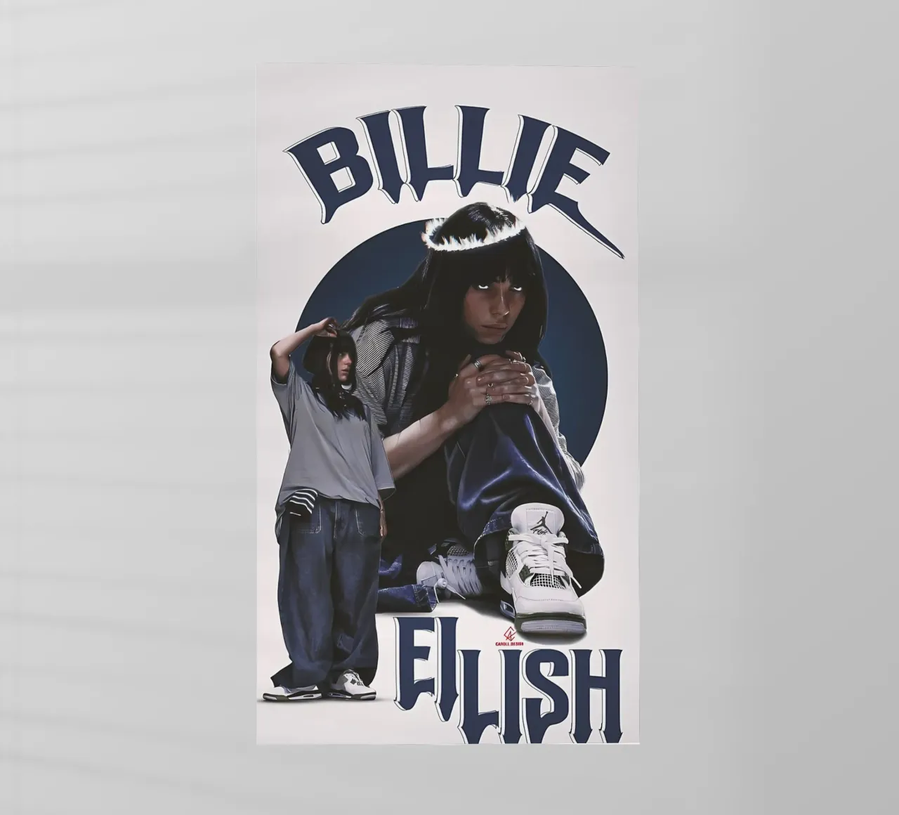 Billie eilish pellicola backlit da Pinku