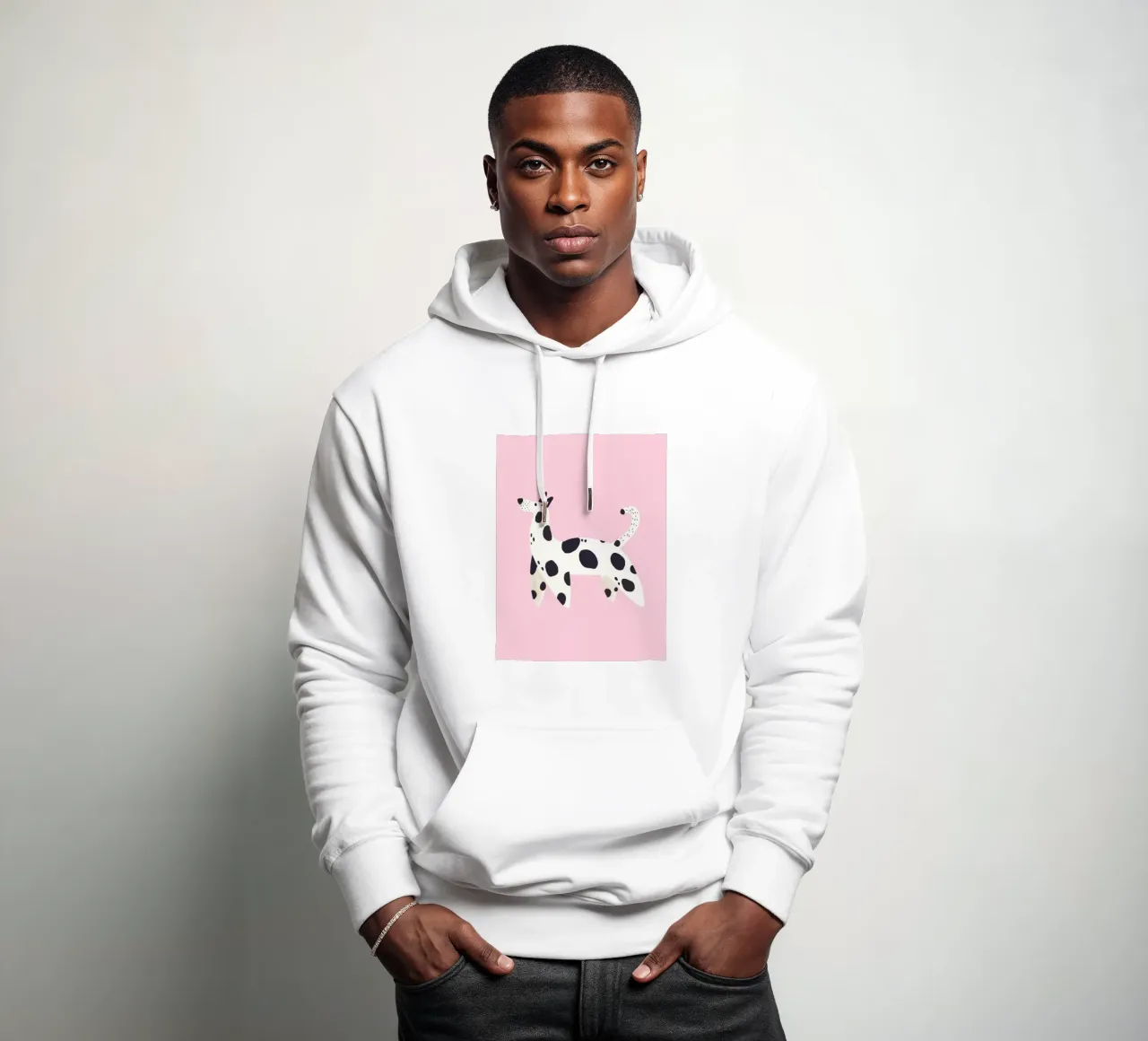 Dalmatian Print, Nursery Wall Art, Animal Print for Playroom hoodie by Little Lola