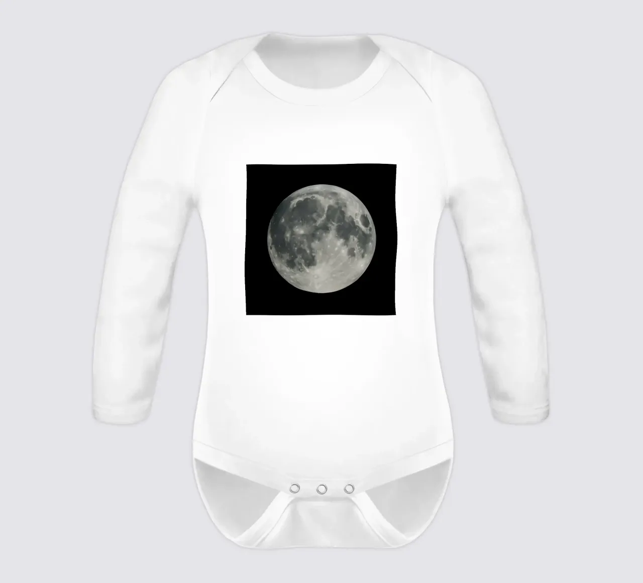 Full Moon long-sleeve baby romper by RealLifeMoments