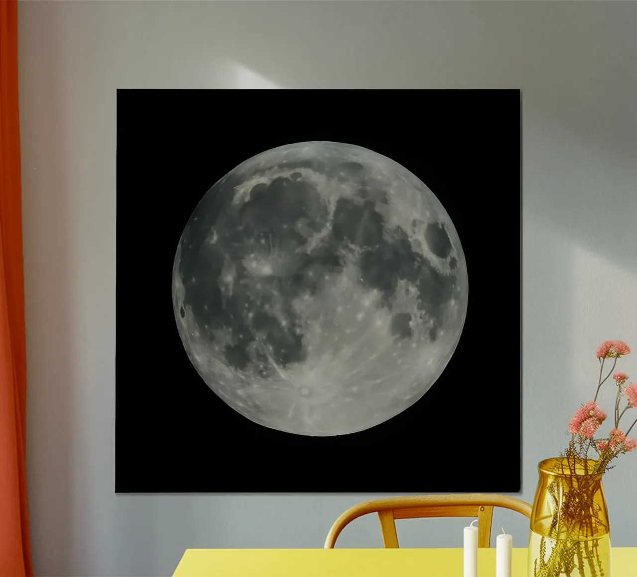 Vollmond Poster mit Kunststoffrahmen von RealLifeMoments
