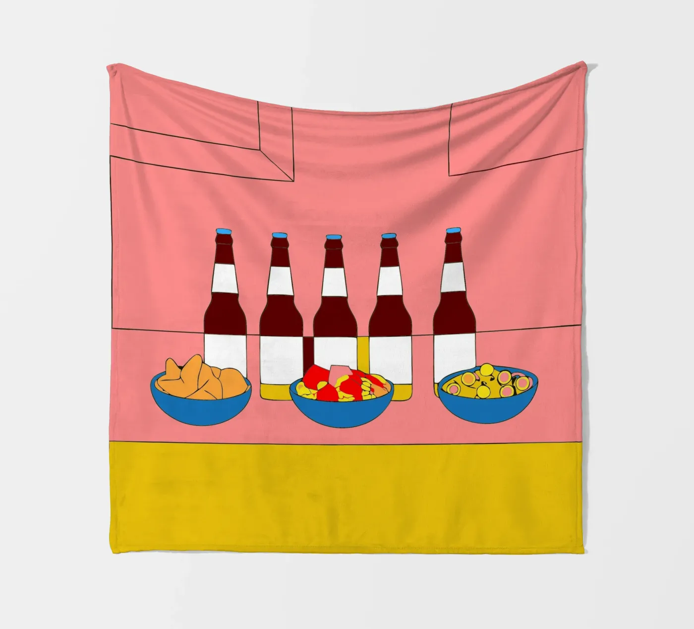 Drinks genießen Fleecedecke von OUR SHOP