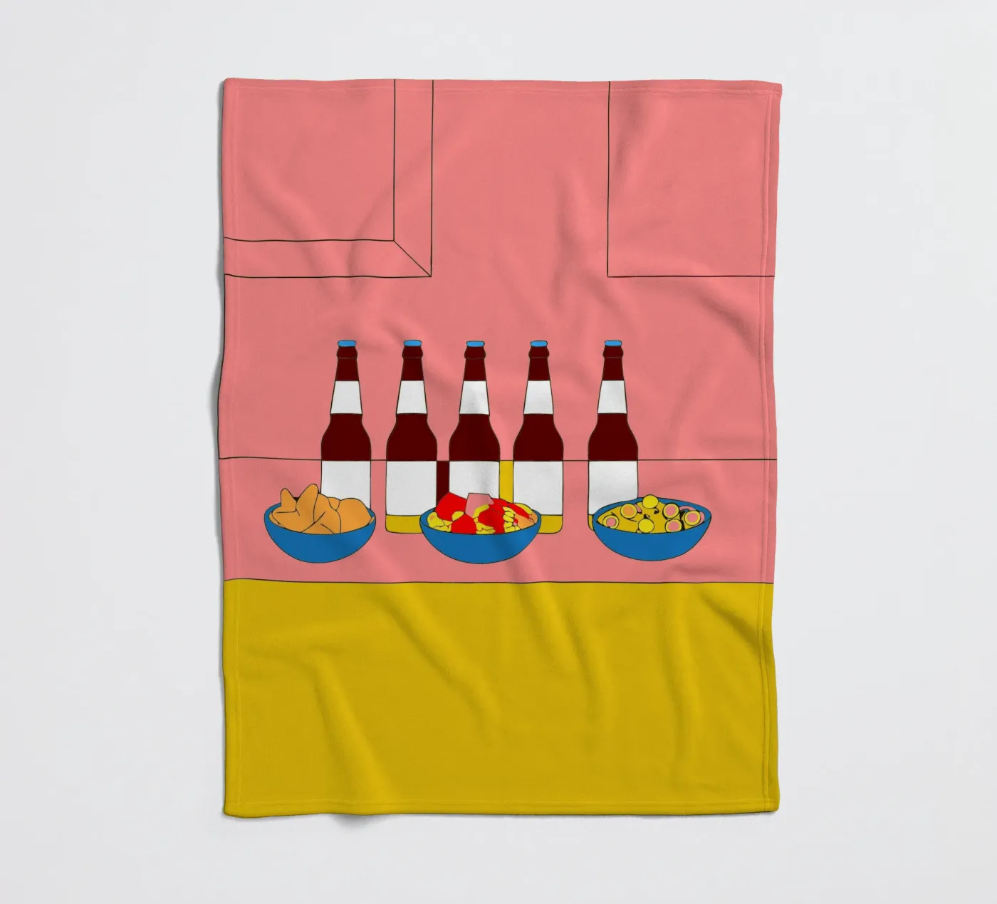 Drinks genießen Fleecedecke von OUR SHOP