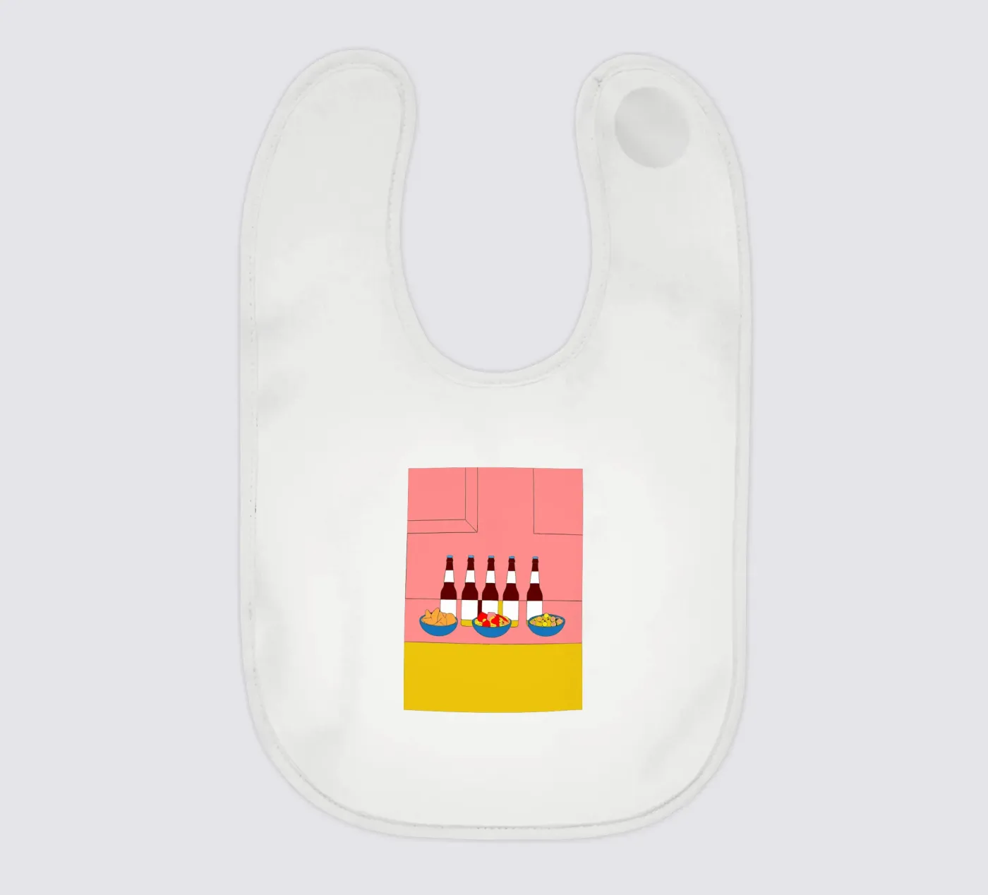 Enjoying Drinks baby bib by OUR SHOP