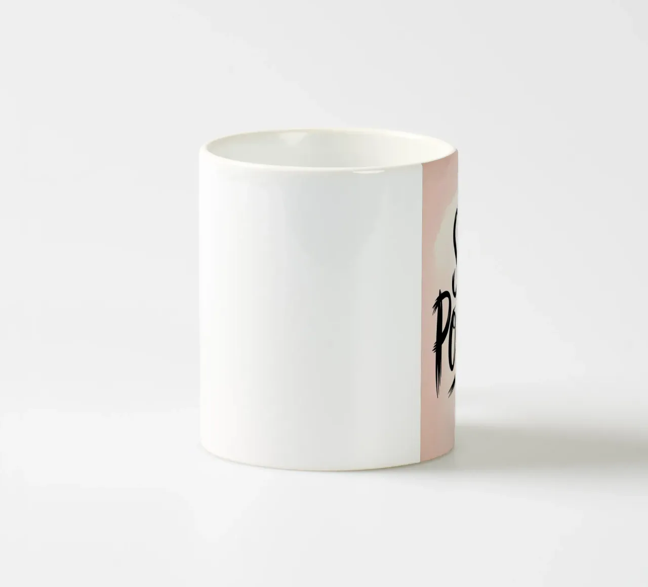 Stay Positive - Stampa minimalista in grassetto con scritte a pennello tazza in ceramica da logic