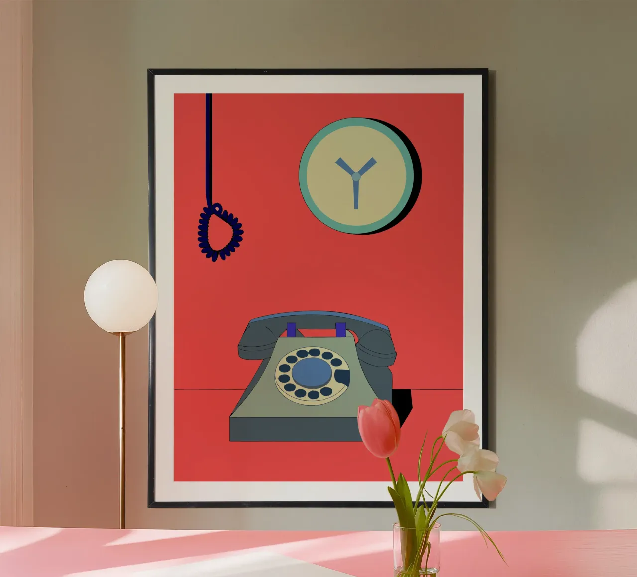 Telefono di casa poster con telaio in plastica da OUR SHOP