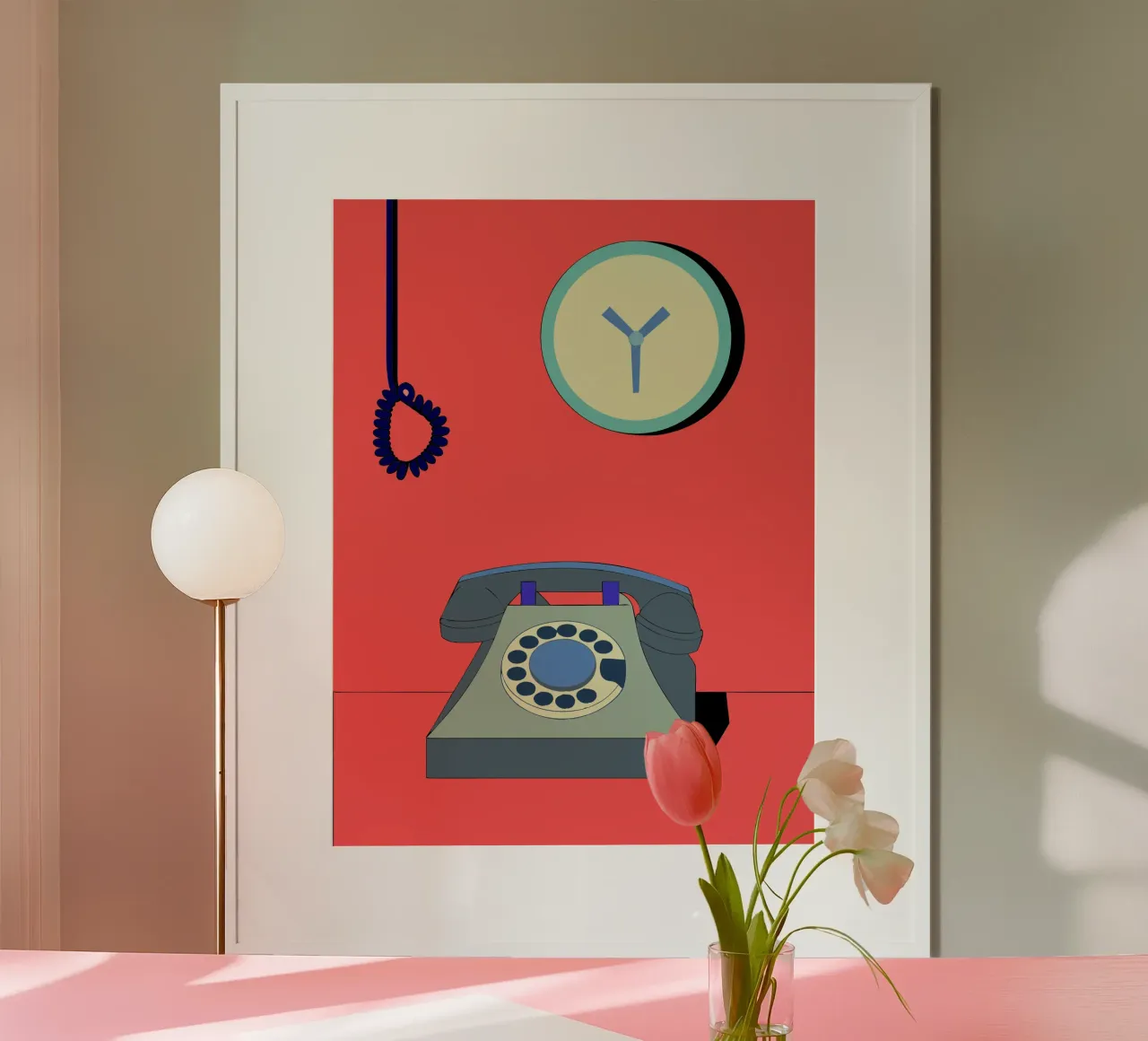 Telefono di casa poster con telaio in plastica da OUR SHOP