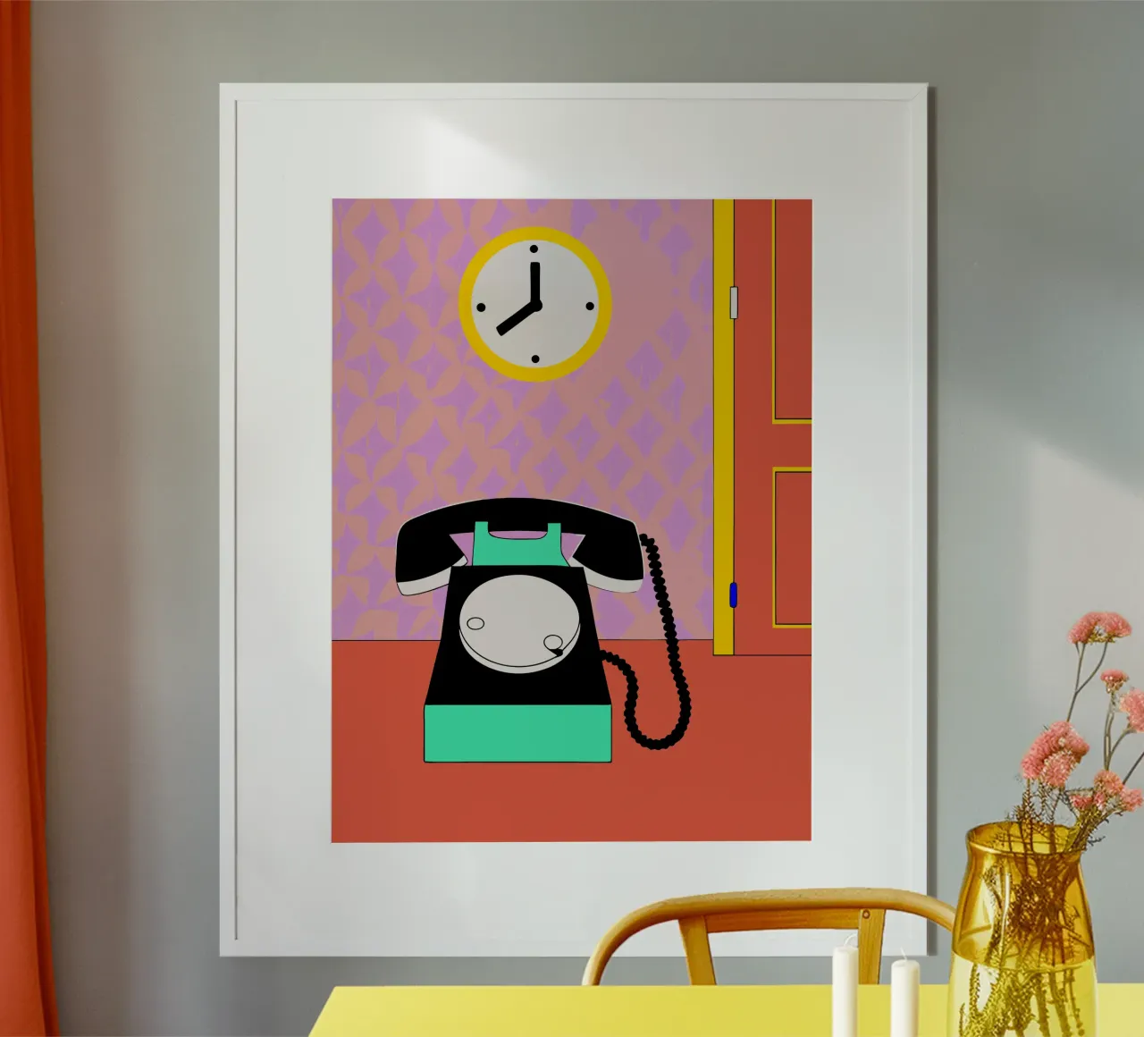 Telefono di casa poster con telaio in plastica da OUR SHOP