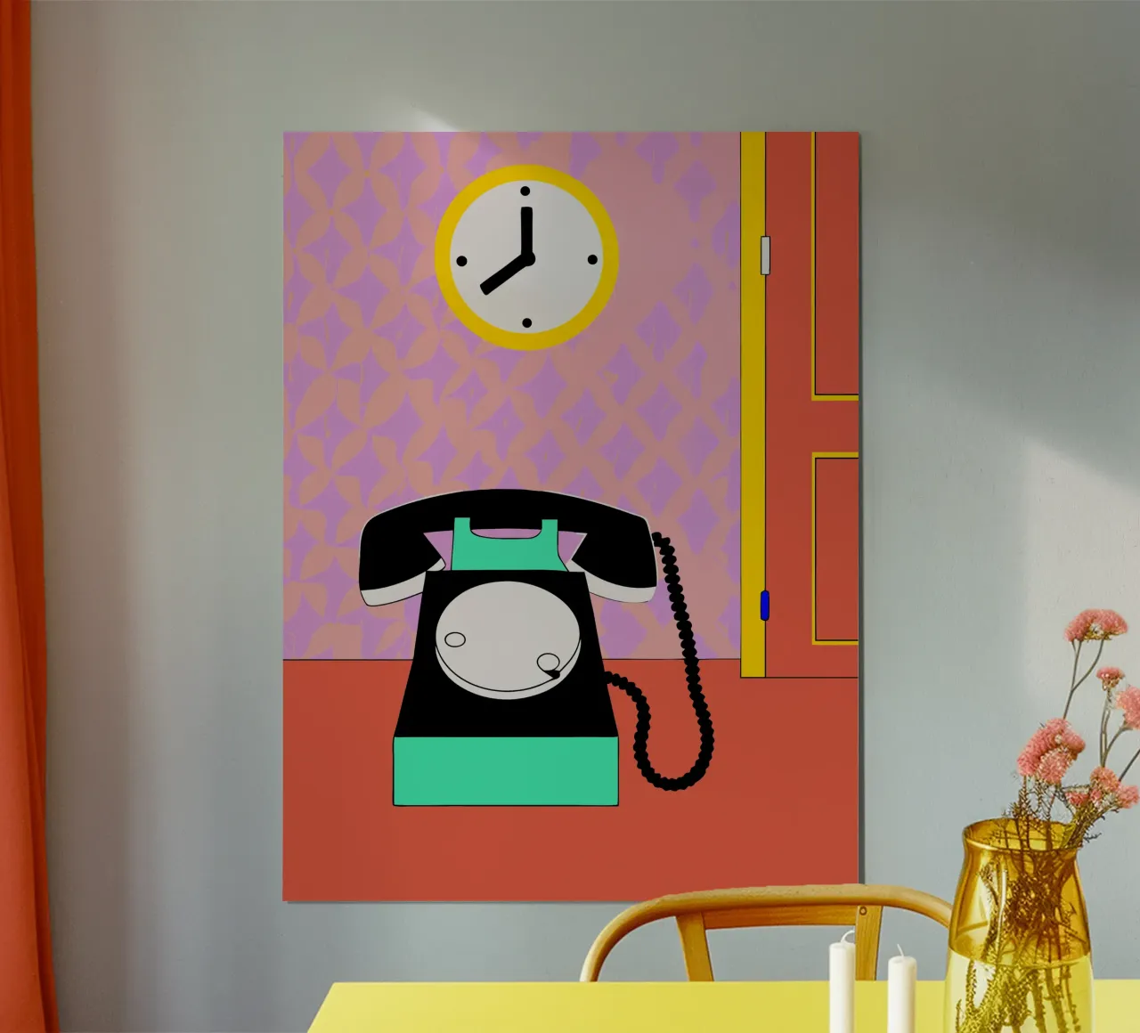 Telefono di casa poster con telaio in plastica da OUR SHOP
