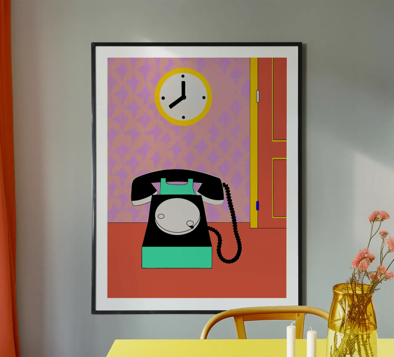 Telefono di casa poster con telaio in plastica da OUR SHOP
