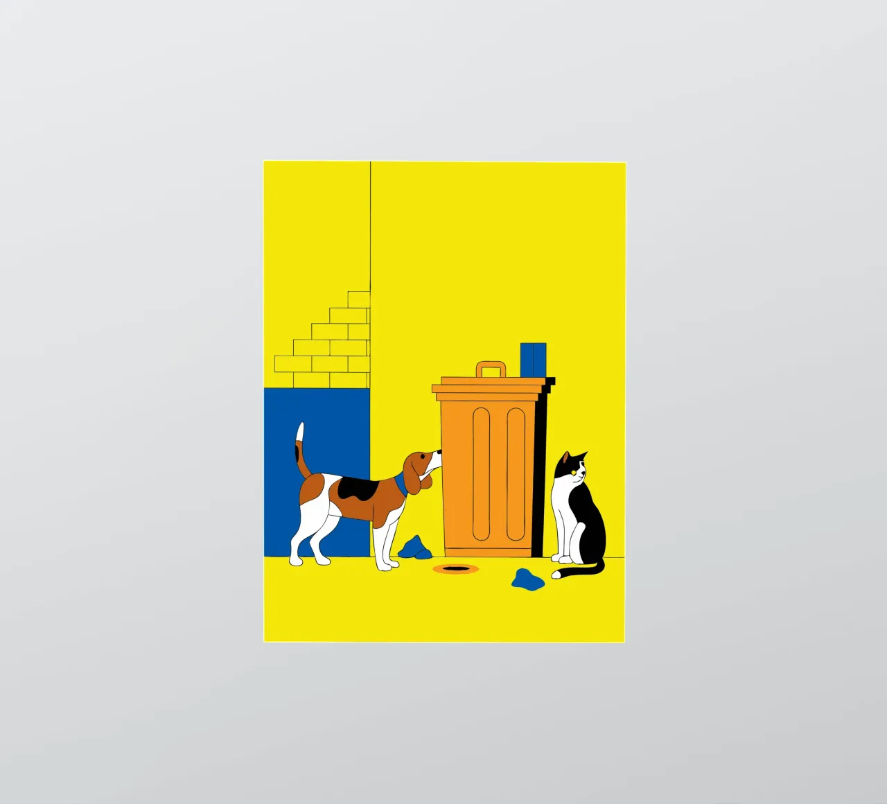 Cats and Dogs sticker by OUR SHOP