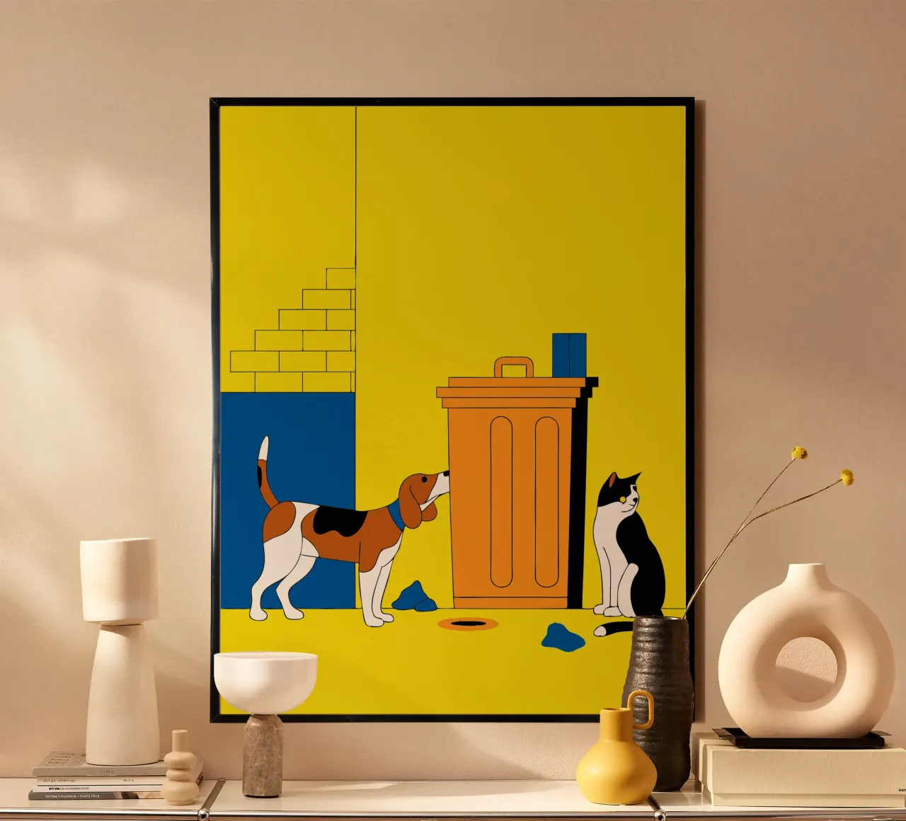 Gatti e cani poster da OUR SHOP