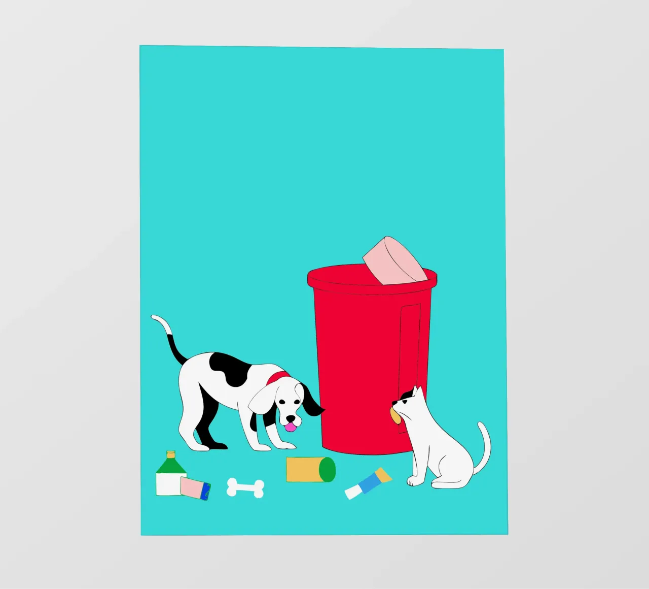 Gatti e cani telo in pvc da OUR SHOP