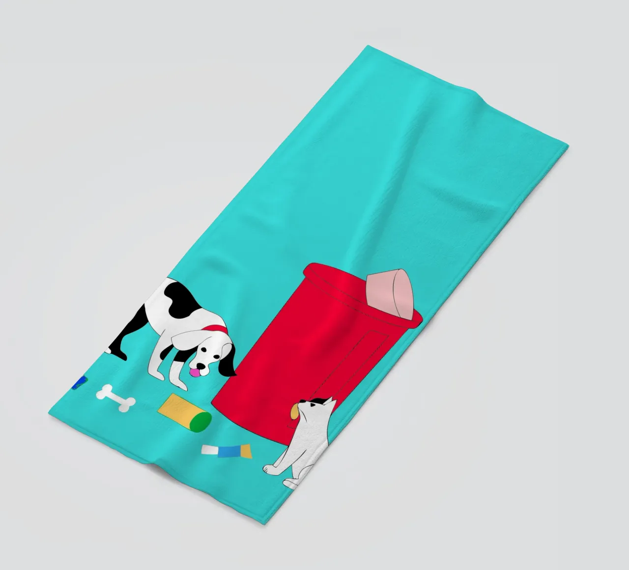 Gatti e cani telo mare da OUR SHOP