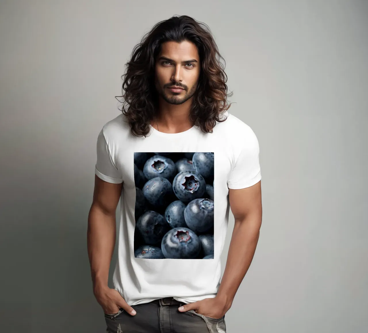Mirtilli freschi raccolti in una fattoria locale t-shirt da DesignDoodle